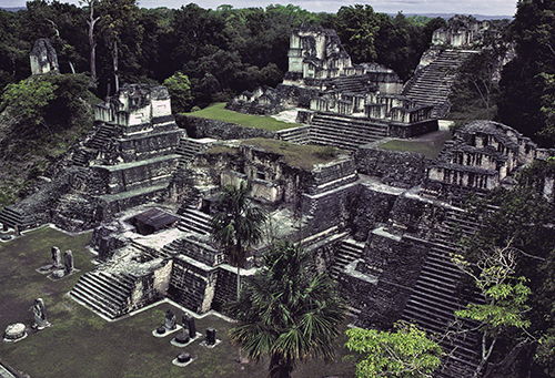 Maya (Guatemala), Temple II, Tikal, ca. 682–734 CE.