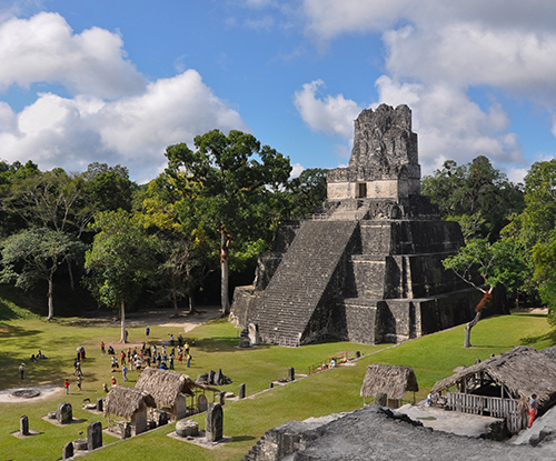 Maya (Guatemala), Temple II, Tikal, ca. 682–734 CE.