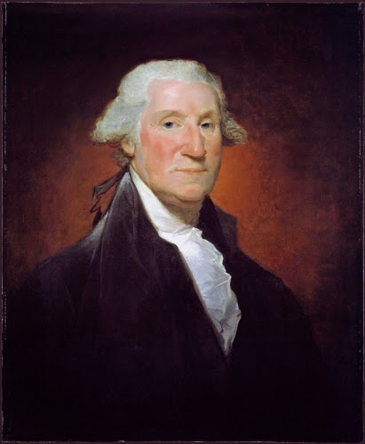 Gilbert Stuart (1755–1828), George Washington (Vaughan Portrait), 1795.