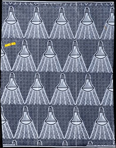 Nigeria, Length of material with light bulb pattern, 2004. 