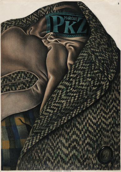 Poster by Otto Baumberger entitled Marque PKZ (1923). Color lithograph on paper.