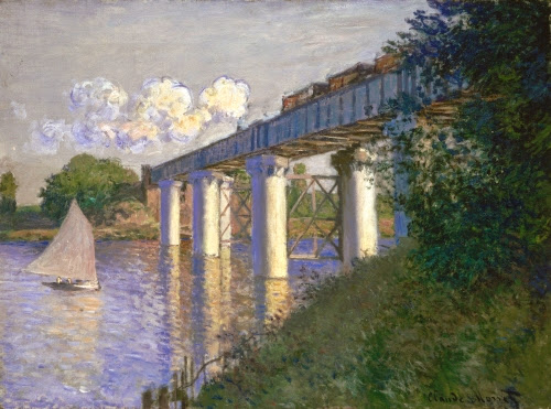 Claude Monet (1840–1926, France), Railroad Bridge, Argenteuil, 1874.