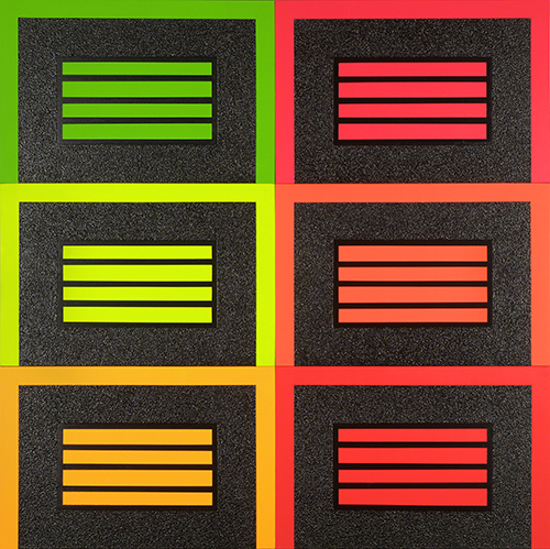 Peter Halley (born 1953, US), Six Prisons, 2004. 