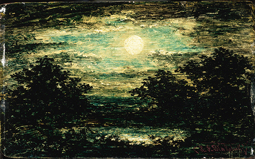 Ralph Albert Blakelock (1847-1919 US) Moonlight. 