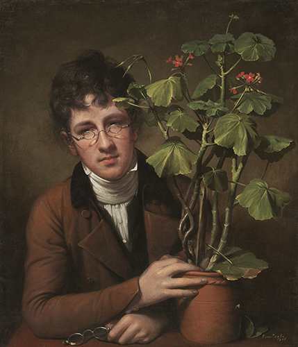  Rembrandt Peale (1778–1860), Rubens Peale with a Geranium, 1801. 