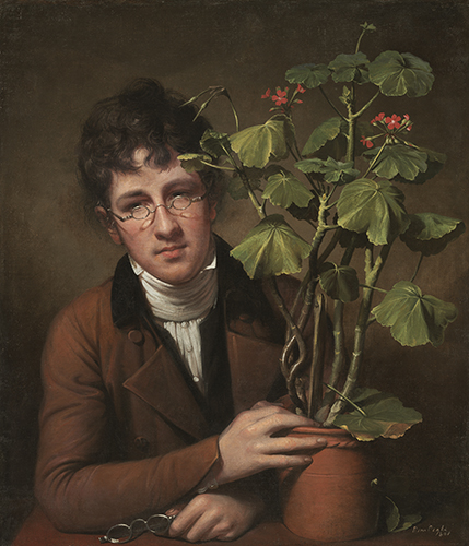  Rembrandt Peale (1778–1860, US), Rubens Peale with a Geranium, 1801. 