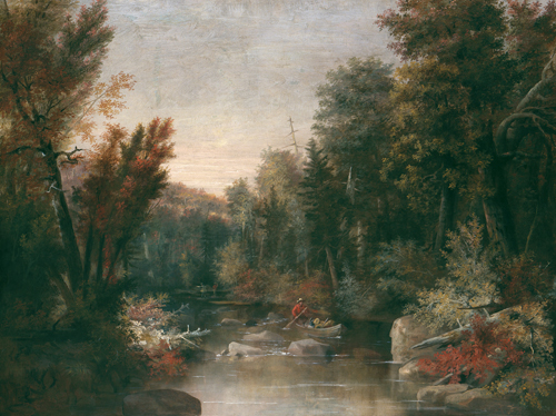 Robert Duncanson (1821/1822–1872, US/Canada), Fall Fisherman. 