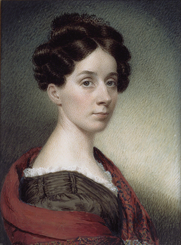 Sarah Goodridge (1788–1853, US), Self-Portrait, 1830. 