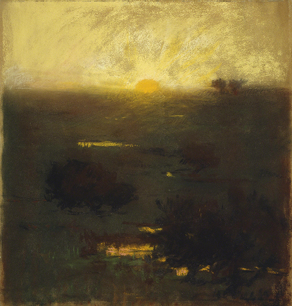 Sarah Wyman Whitman (1842–1904, US), Sunset, ca. 1880. 
