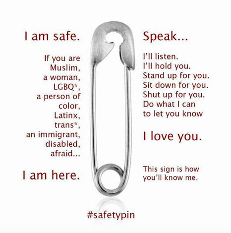 Safety Pins Solidarity Made in USA