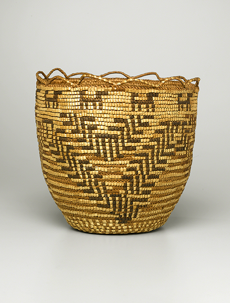 Skokomish (Coast Salish) First Nations (Washington state), Burden Basket, late 1800s or early 1900s. 