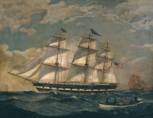 Thomas Birch (1779–1861, US), Ship: “Houqua” (whaling), 1841. 