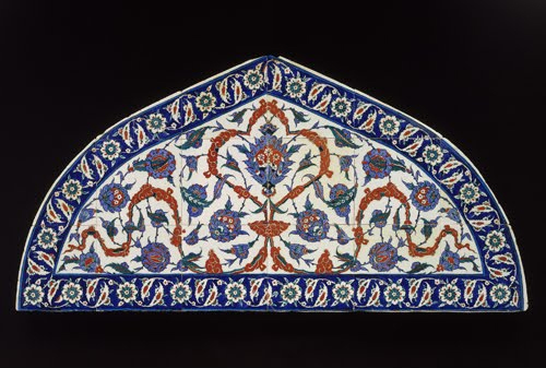 Turkey, Tile Panel from Iznik, ca. 1573. 