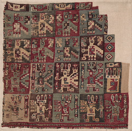 Wari Culture, detail of a tunic fragment, ca. 700–1100 CE.