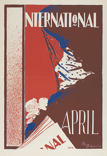 Will Carqueville (1871–1946, US), Poster advertising International magazine, April, 1896–1898. 