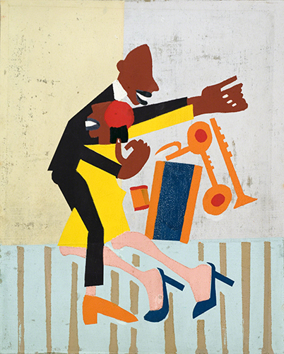 William Henry Johnson (1901–1970, US), Jitterbugs (No. 2), ca. 1941. 