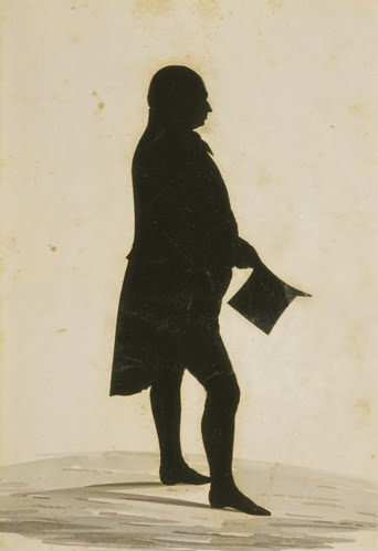 William James Hubard (1807–1862, Britain/US), Silhouette of Charles Willson Peale, 1824–1827. 