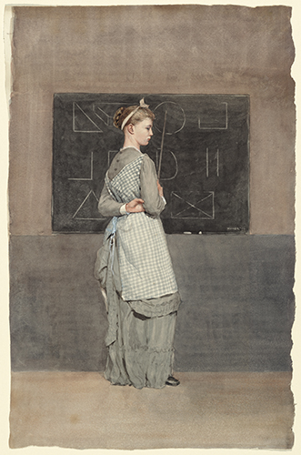 Winslow Homer (1836–1910, US), The Blackboard, 1877. 