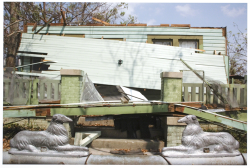 Zoe Strauss, Green House with Roof Collapse, from the New Gulf series, 2005/2006. 