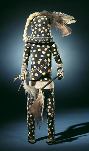 Zuni Pueblo Culture (New Mexico), Shulawitsa Kohana (Fire God) Katsina, ca. 1800s. 