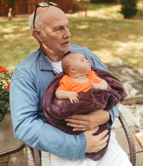 Clyde and his granddaughter Presley