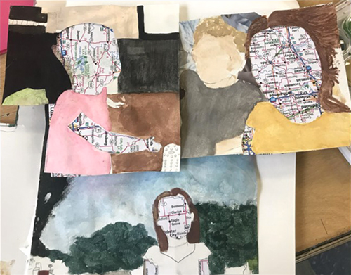 SchoolArts magazine, The Social-Emotional Learning Issue, May 2022, High School art lesson, Connecting with Identity and Place