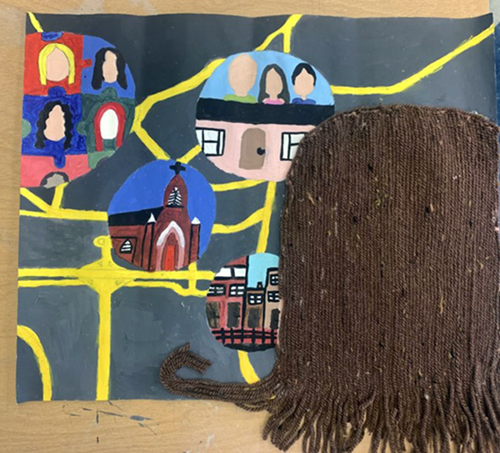 SchoolArts magazine, The Social-Emotional Learning Issue, May 2022, High School art lesson, Connecting with Identity and Place
