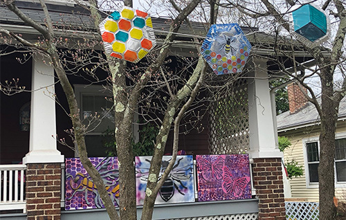 Student art from Connecting through Art in a COVID World, an Art Advocacy article