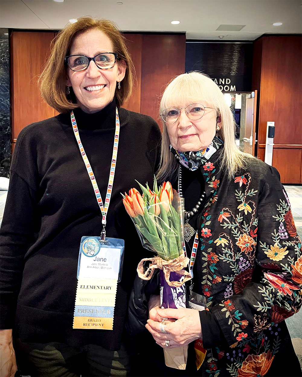 Jane Montero and Nancy Walkup from the article Co-Editor's Letter: Design.