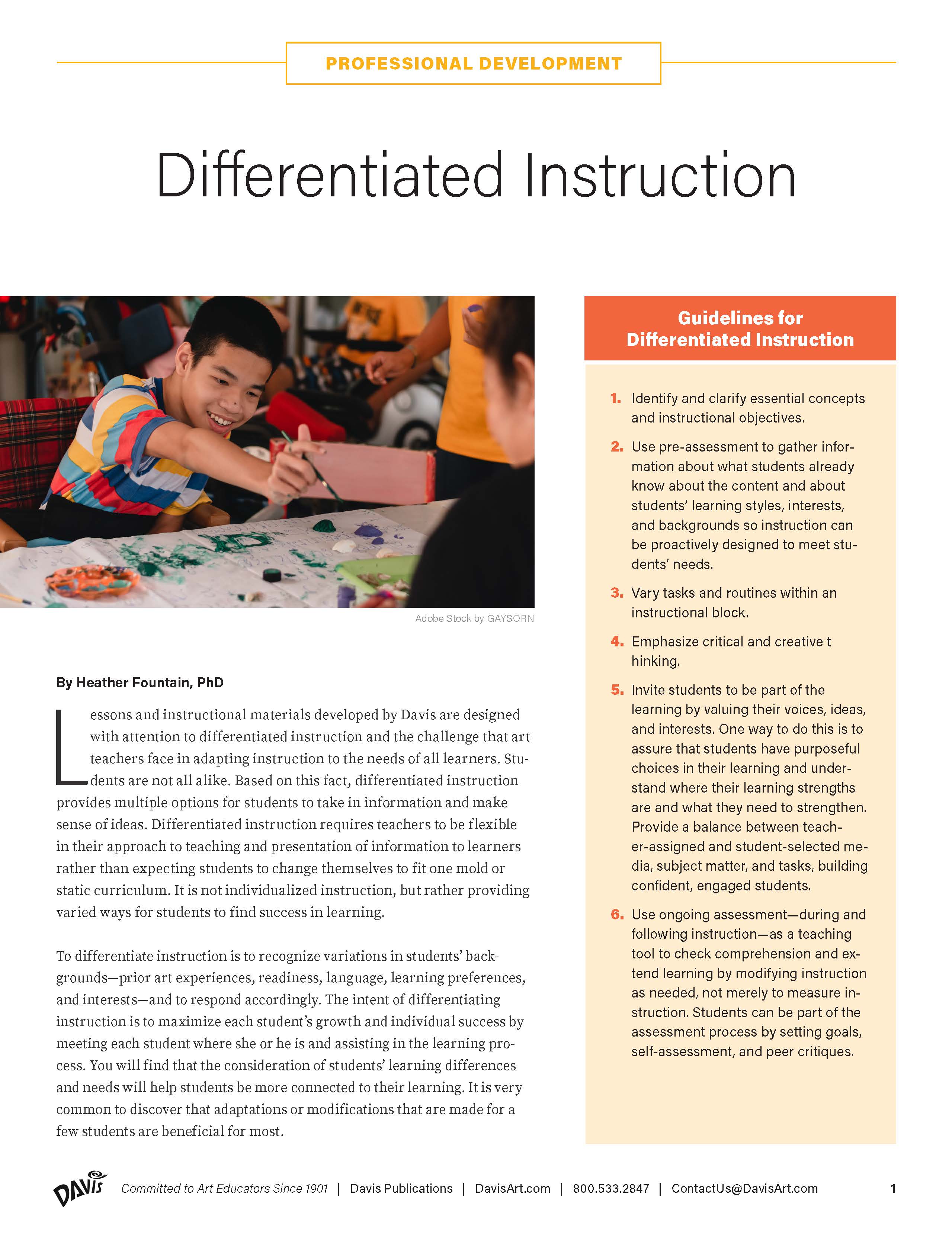 Differentiated Instruction