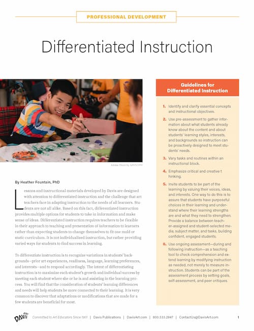 Differentiated Instruction, Professional Development