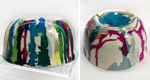 SchoolArts magazine, April 2022, The Contemporary Art Issue, Early Childhood art lesson, Alcohol ink ceramics