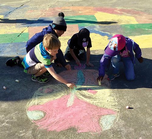 Student artwork from The Butterfly Project, an Early Childhood art lesson