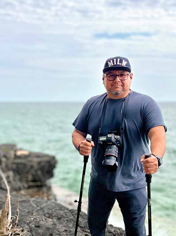 Frank at Whitefish Dunes State Park in Door County, Wisconsin. Photo by Mary Lou Mayr.