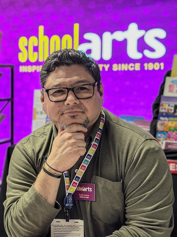 Frank Juárez at the 2026 National Art Education Association National Convention. Photo by Dannielle Arneson.