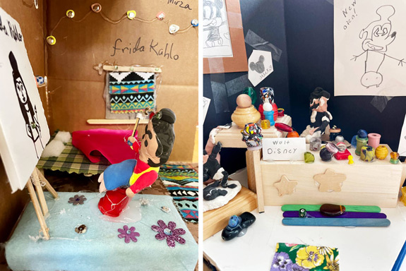 Left: Tanzeela, grade three. Right: Brecken, grade four.