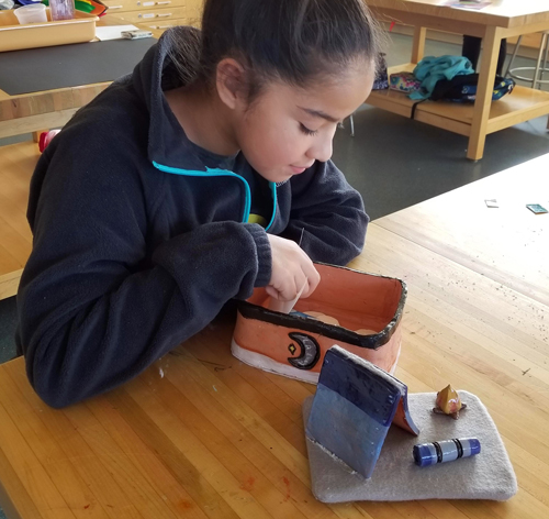 SchoolArts magazine, The Social-Emotional Learning Issue, May 2022, Elementary art lesson, Clay