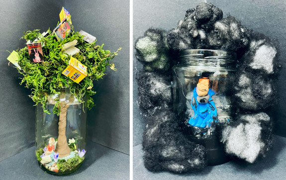 Frank contemplating about contemporary art. Selfie by Frank Juárez.