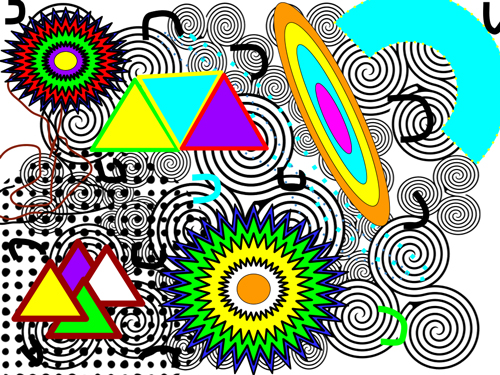SchoolArts magazine, April 2022 issue, Elementary art lesson, Stark-inspired abstract compositions