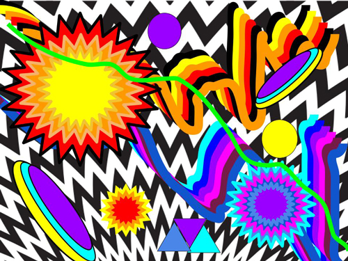 SchoolArts magazine, April 2022 issue, Elementary art lesson, Stark-inspired abstract compositions