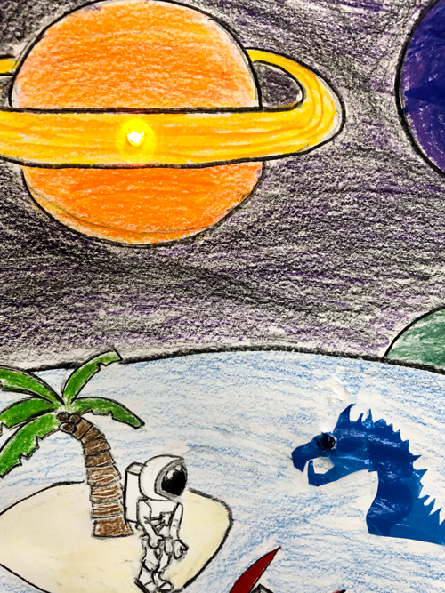 SchoolArts magazine, March 2022 issue, The Media Arts Issue, Elementary art lesson, LED Artworks