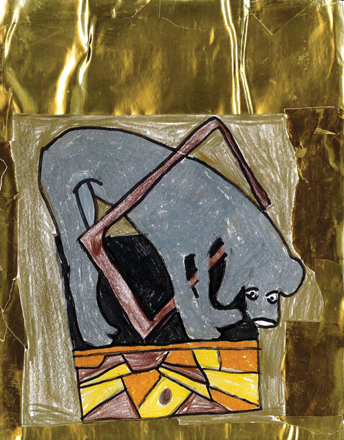 SchoolArts magazine, October 2021 issue, Visual Thinking, Poetry, and Gold