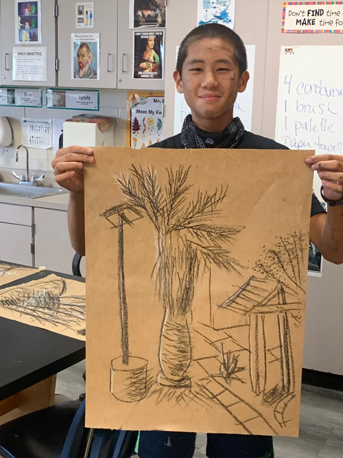 SchoolArts magazine, February 2022 issue, Middle school art lesson, Drawing