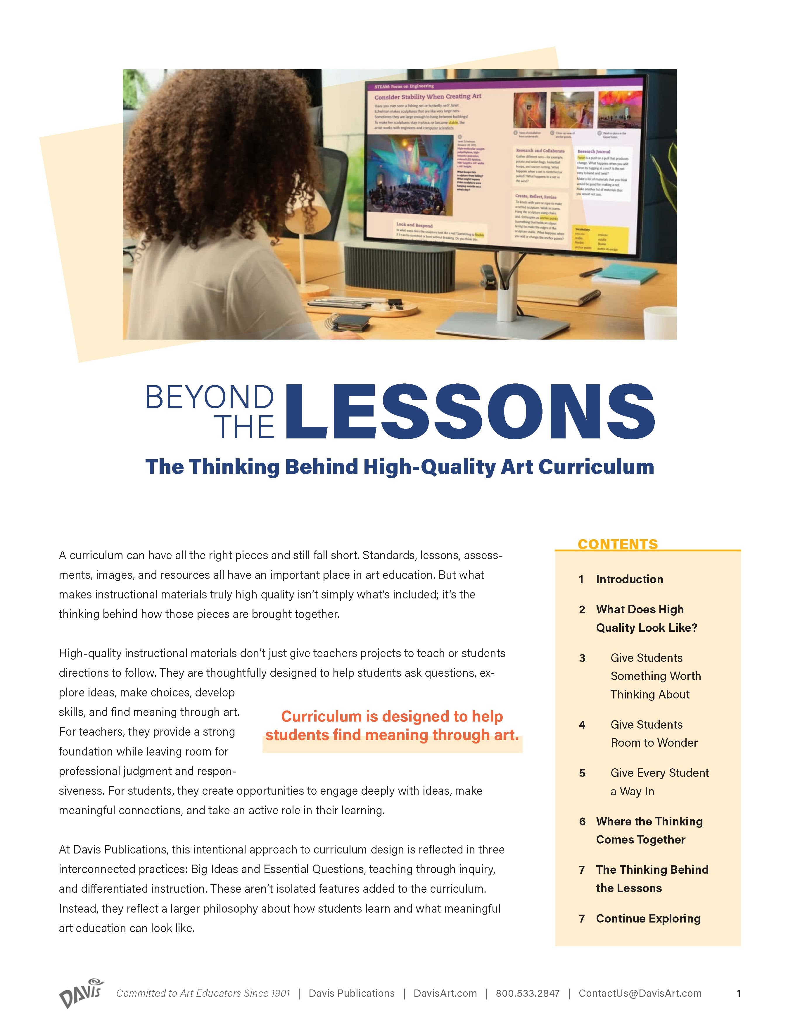 Teaching with Themes in the Art Room The Thinking behind high quality art curriculum