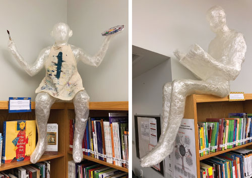 SchoolArts magazine, Summer 2021 issue, High School art lesson, Genre Sculptures