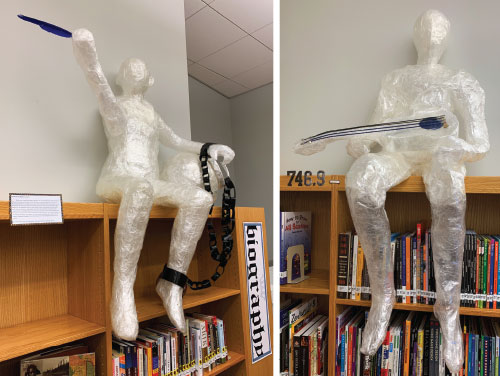 SchoolArts magazine, Summer 2021 issue, High School art lesson, Genre Sculptures
