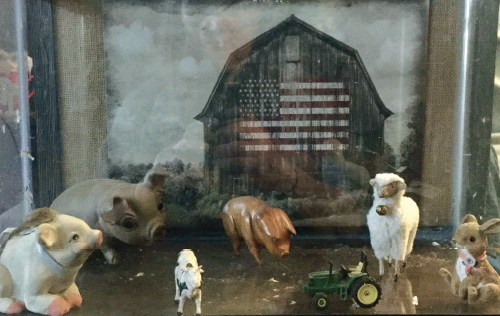 Student artwork from The Comedian, a High School art lesson