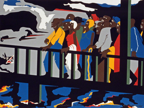 Jacob Lawrence, Confrontation at the Bridge