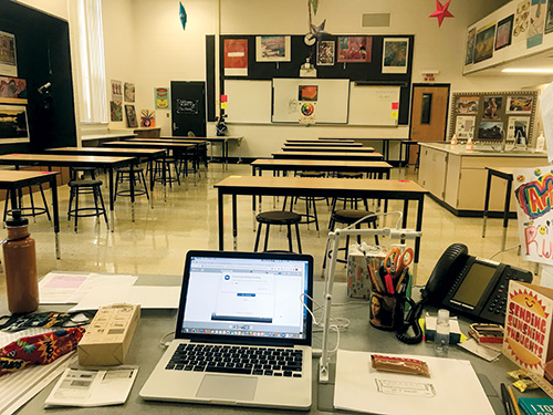 Jane Montero's art room