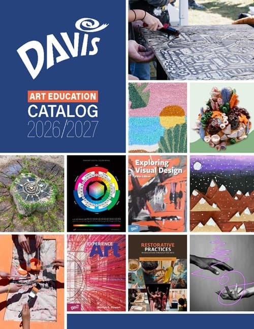Cover of the art curriculum catalog for Davis Publications